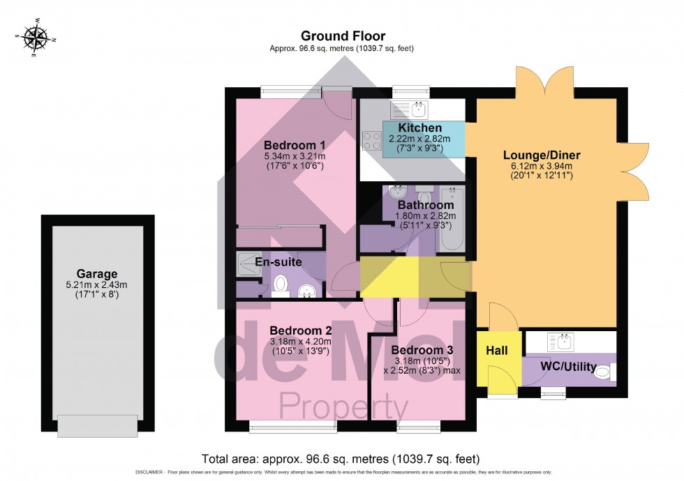 Floorplan for Lawn Crescent, Shurdington, Gloucestershire, GL51