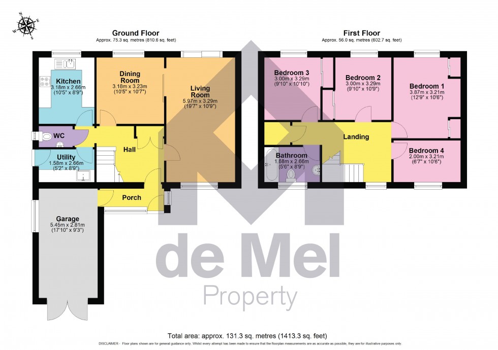 Floorplan for Rathmore Close, Winchcombe, Gloucestershire, GL54