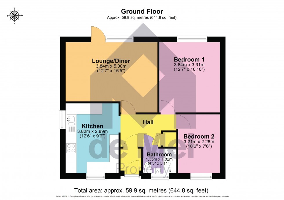 Floorplan for Church Lane, Toddington