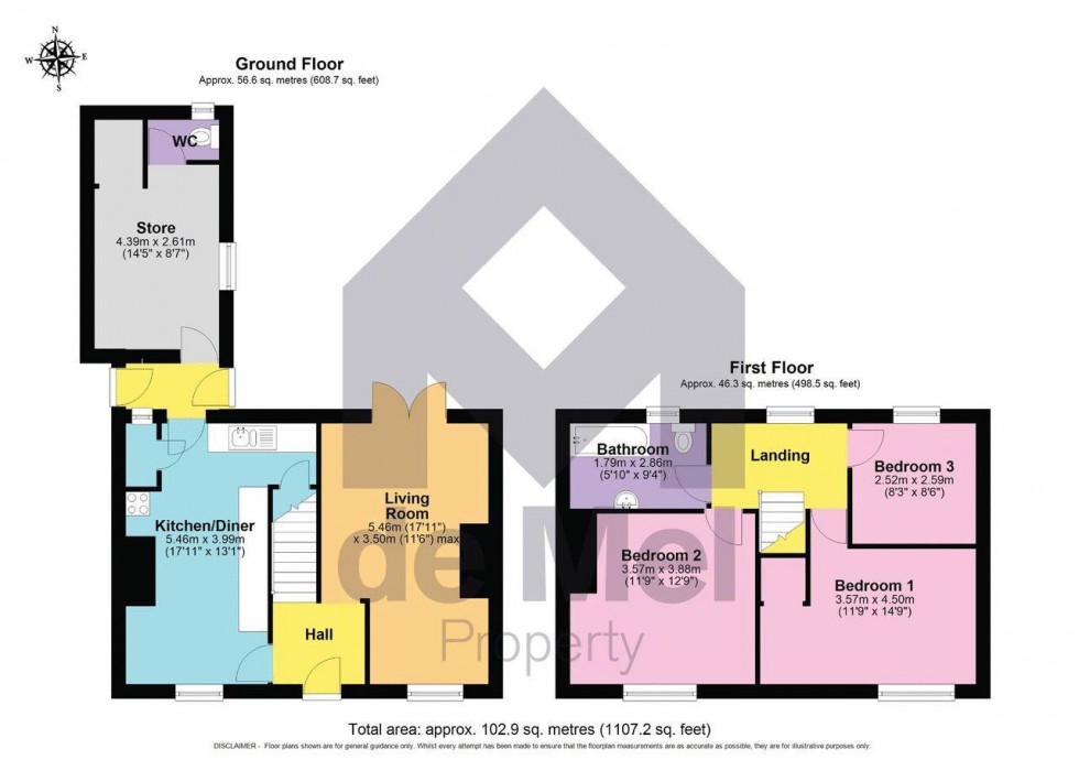 Floorplan for Church Lane, Toddington