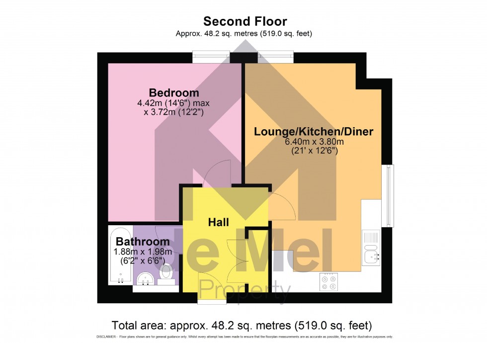 Floorplan for Valentine Road, Bishops Cleeve