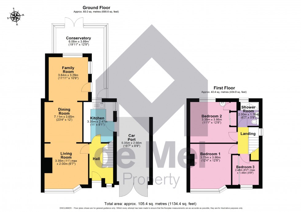 Floorplan for Linden Avenue, Prestbury, Cheltenham, GL52