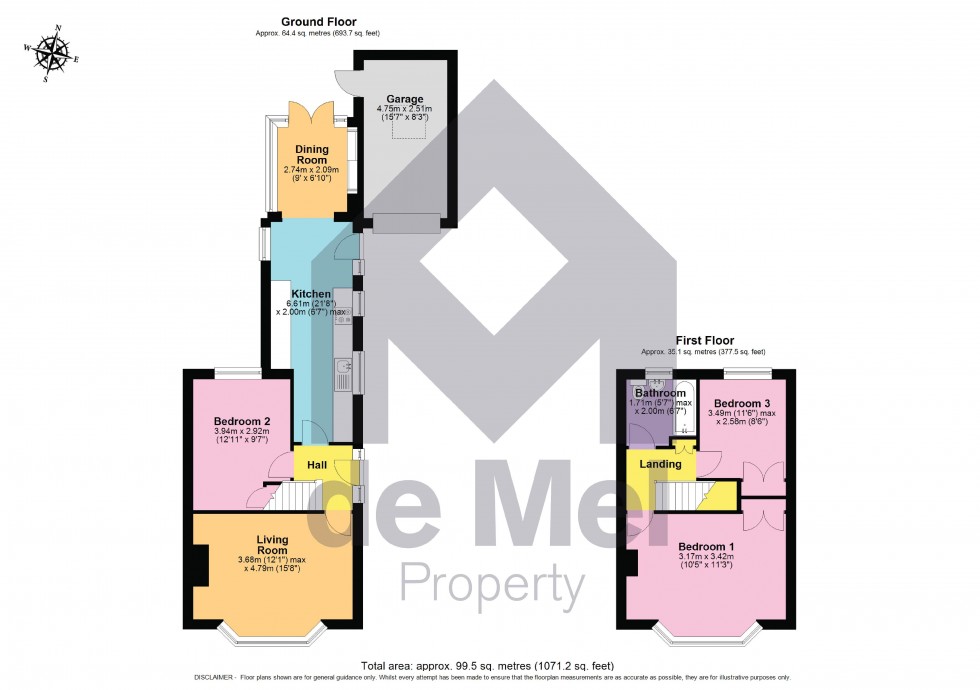 Floorplan for Southcourt Drive, Leckhampton