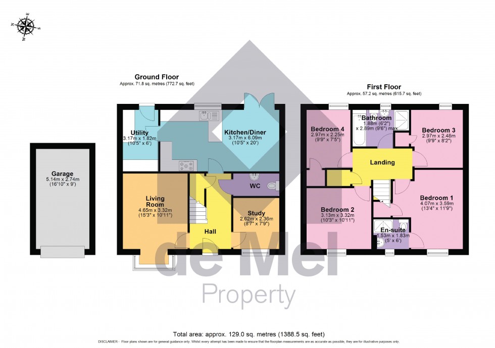 Floorplan for Foremarke Road, Winchcombe, Gloucestershire, GL54