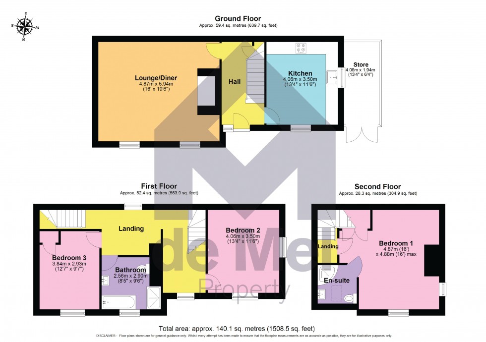 Floorplan for School Road, Bishops Cleeve, Cheltenham, GL52