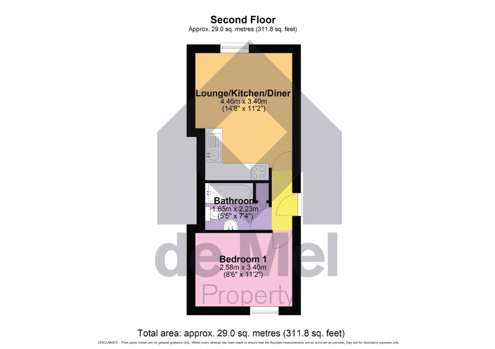 Floorplan for Millbrook Court, Millbrook Street, Cheltenham, GL50