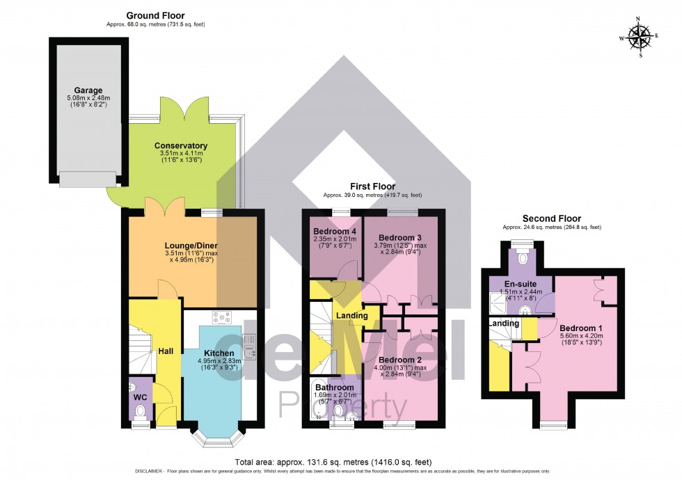 Floorplan for Spinney Grove, Evesham