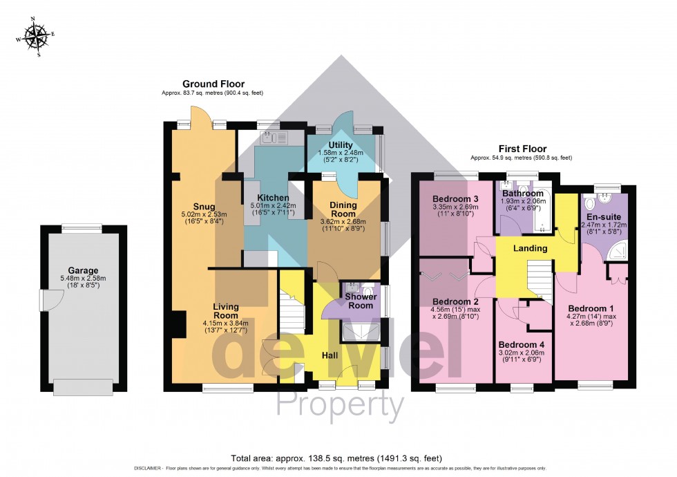 Floorplan for Seneca Way, Wymans Brook, Cheltenham, Gloucestershire, GL50