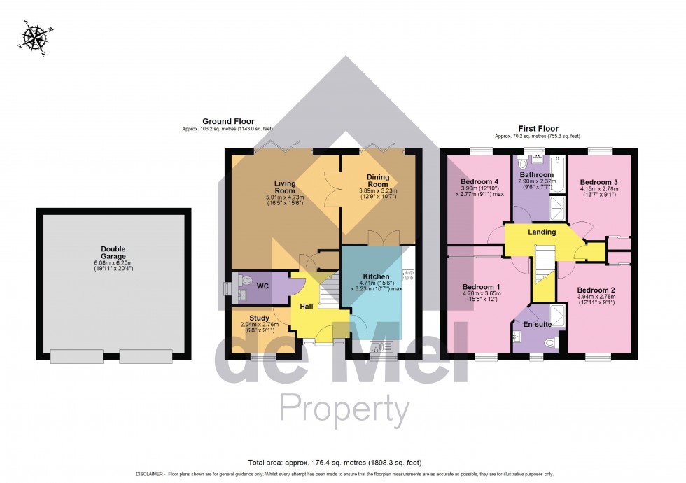 Floorplan for Harrow Drive, Bishops Cleeve