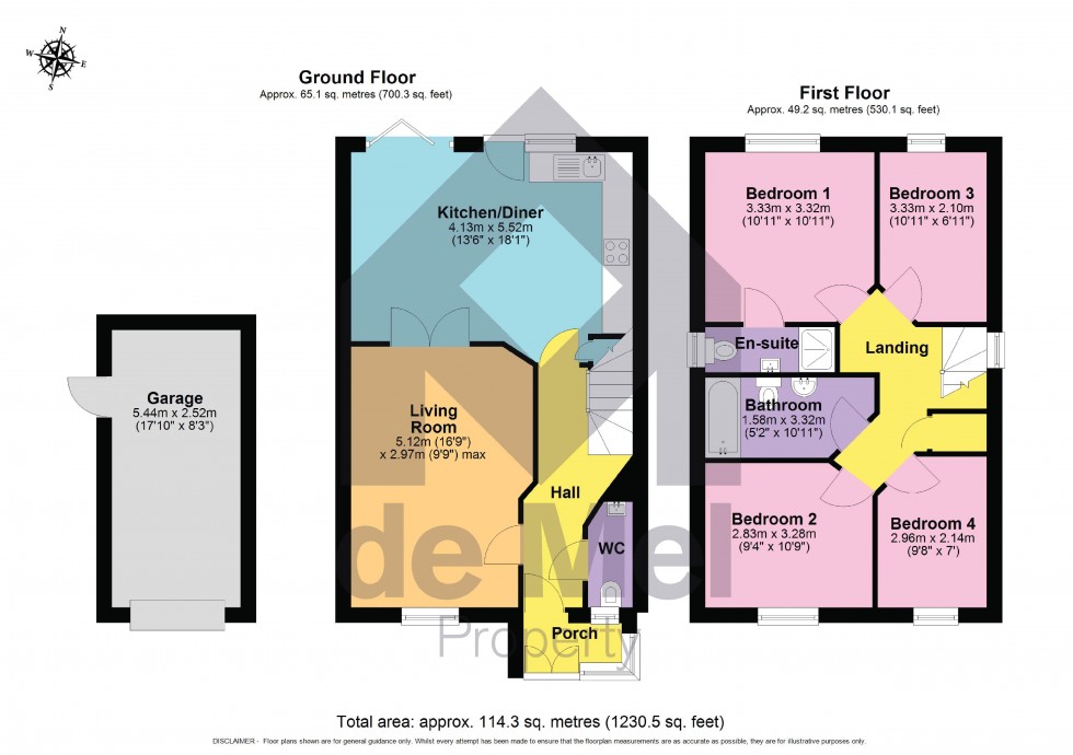 Floorplan for Dumbleton Grove, The Reddings, Cheltenham, Gl51