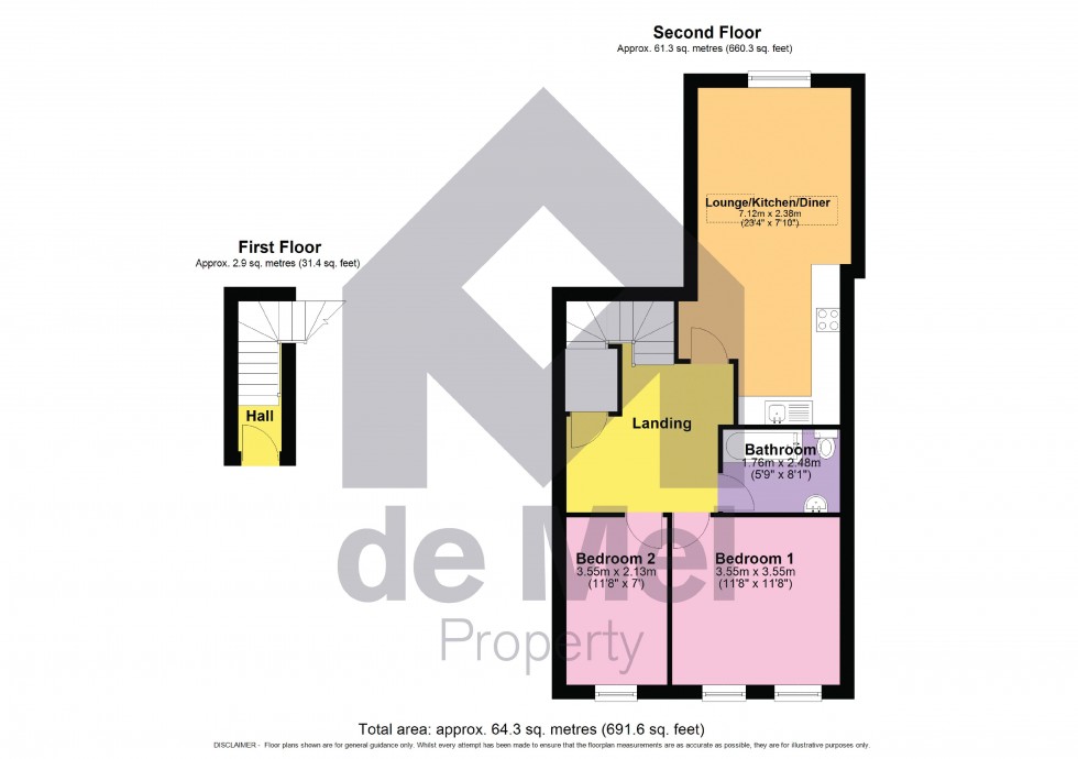 Floorplan for Jenner Walk, Cheltenham, Gloucestershire, GL50