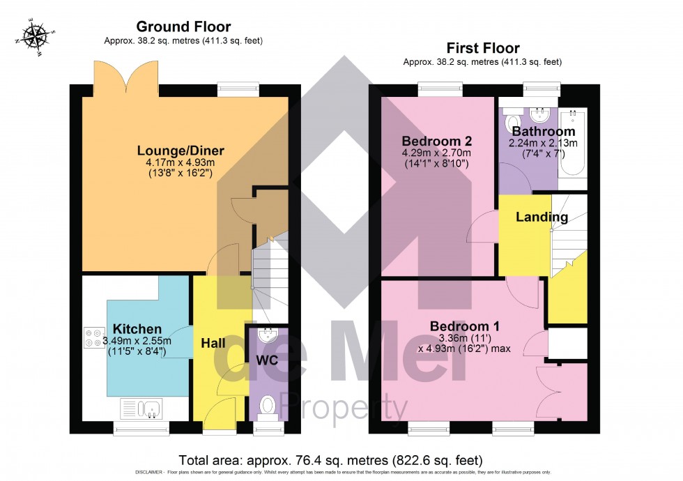 Floorplan for Plough Square, Bishops Cleeve, Cheltenham, Gloucestershire, GL52