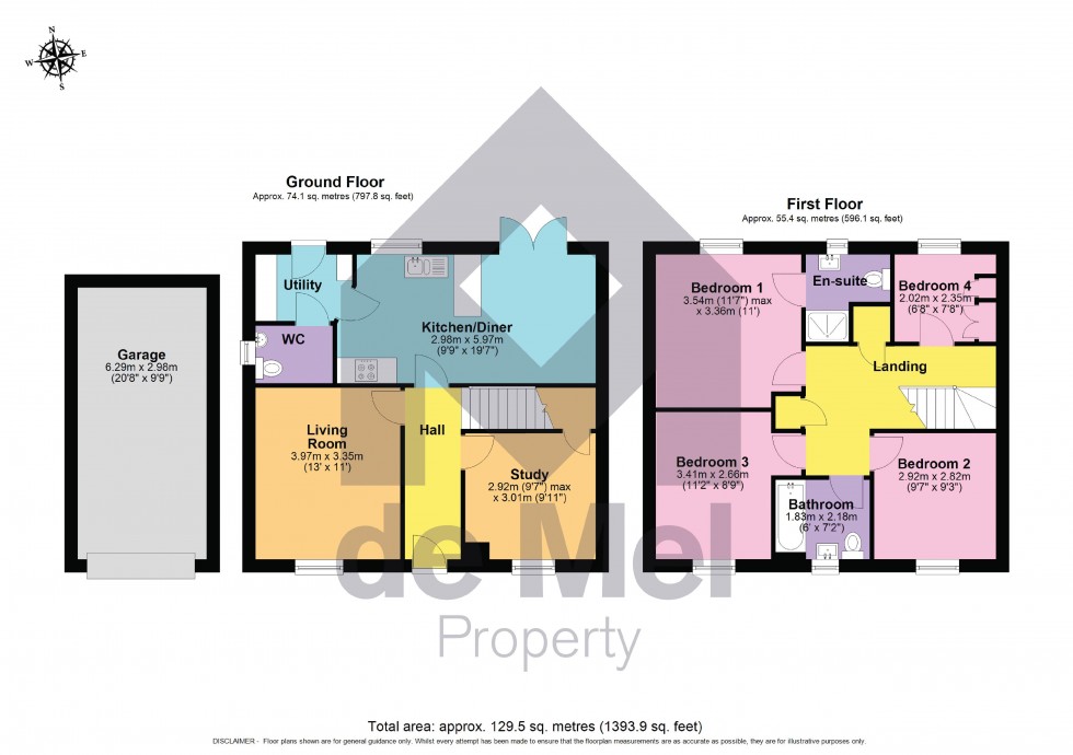 Floorplan for Citrine Place, Bishops Cleeve, Cheltenham, Gl52