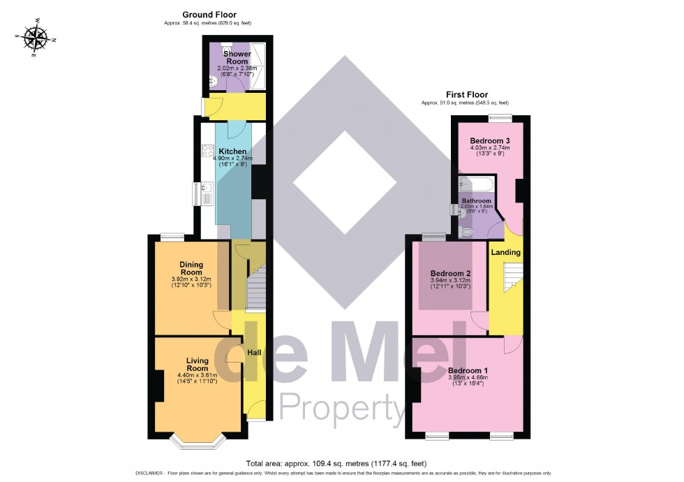 Floorplan for Oakland Avenue, Cheltenham