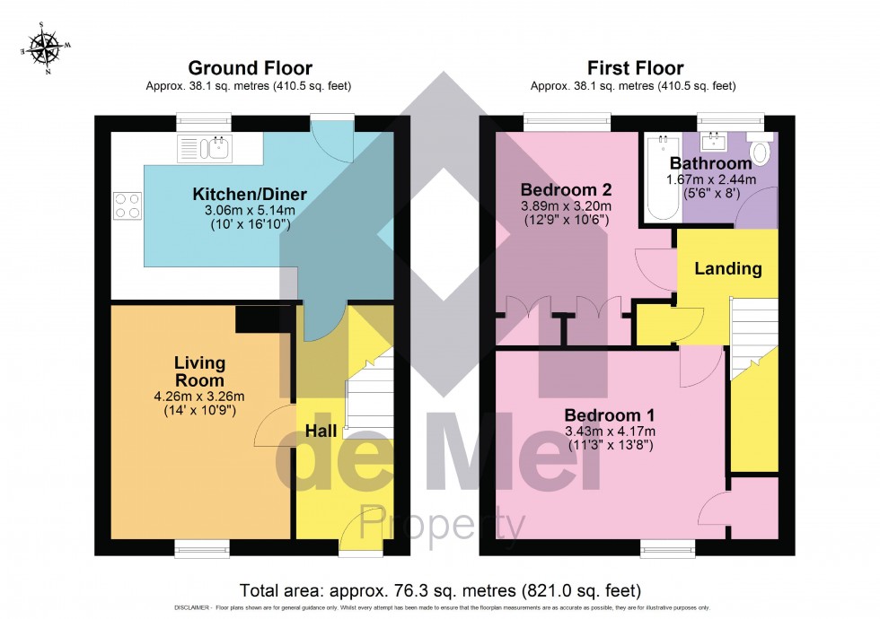 Floorplan for Leadon Close, Brockworth, Gloucestershire, GL3
