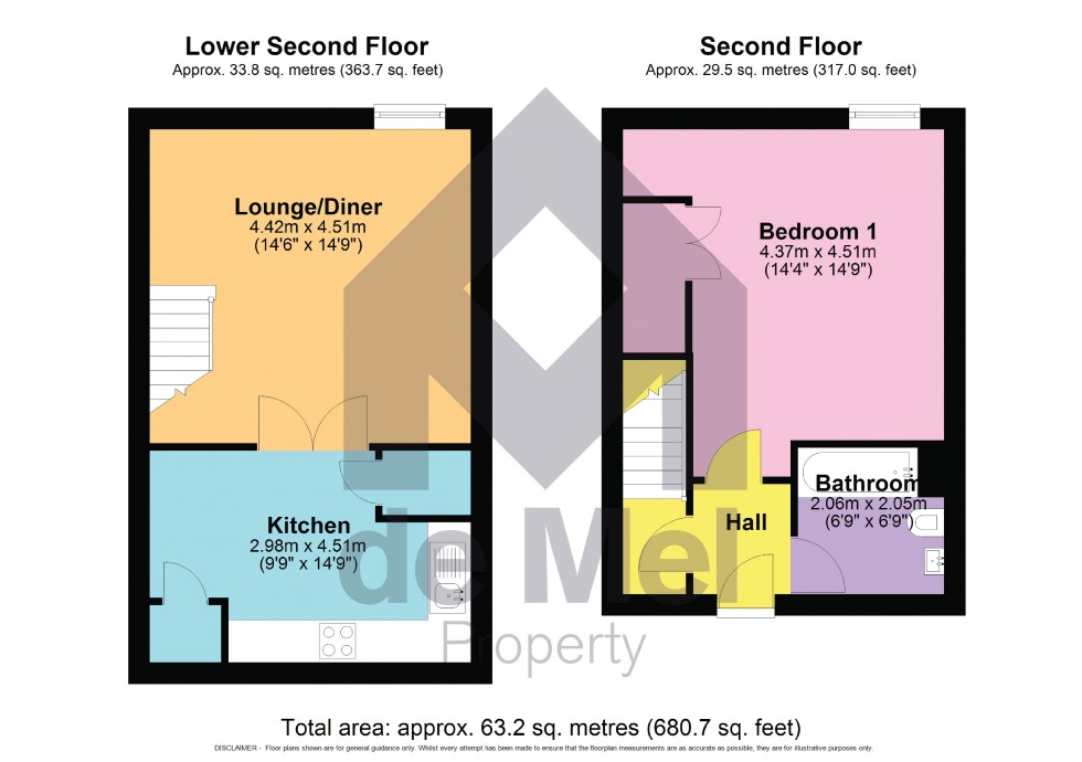 Floorplan for Wesley House, St. Georges Street, Cheltenham, Gloucestershire, GL50