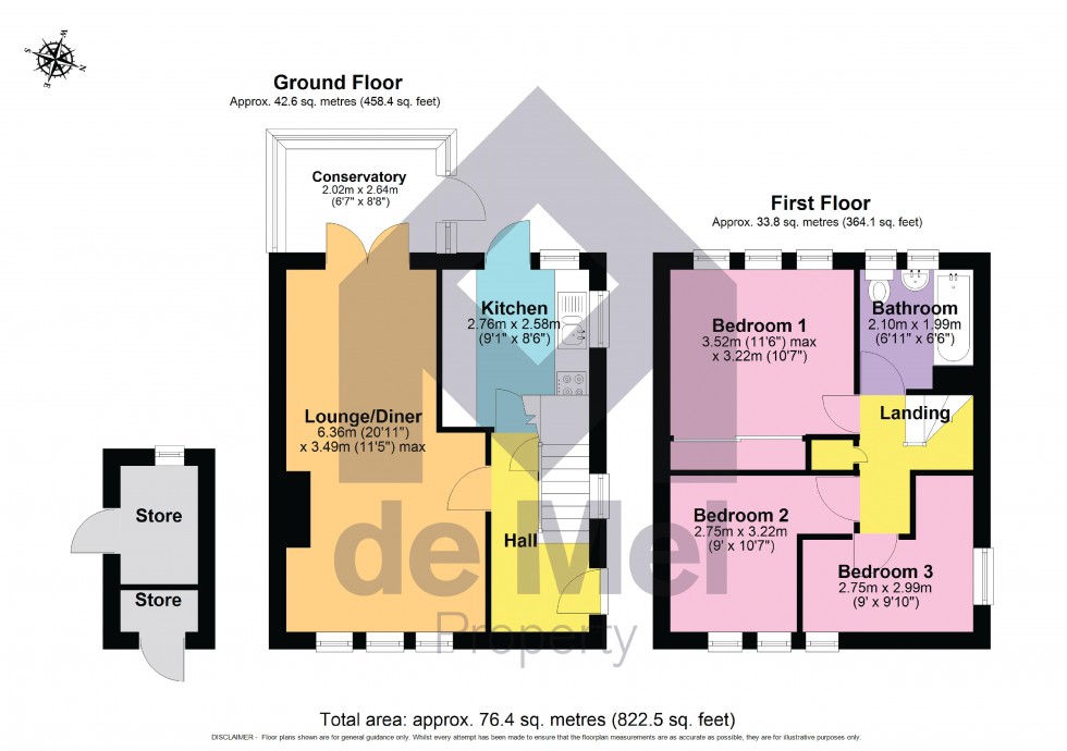 Floorplan for Courtiers Drive, Bishops Cleeve, Cheltenham