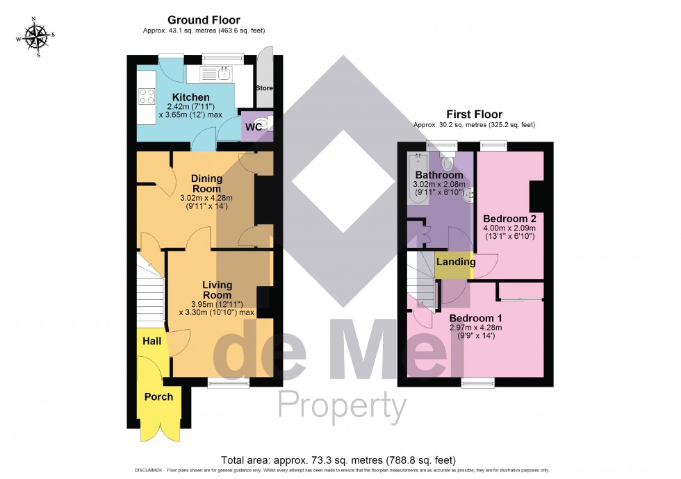 Floorplan for Shaw Green Lane, Prestbury, Cheltenham, Gloucestershire, GL52