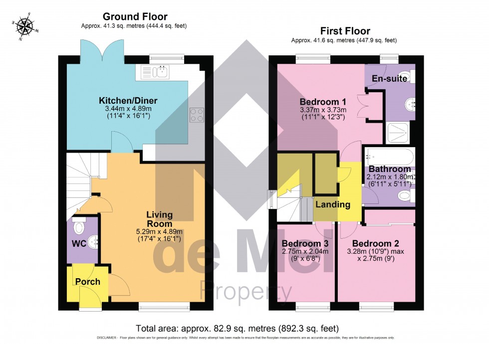 Floorplan for Meadowsweet Road, Leckhampton, Cheltenham, Gloucestershire, GL53