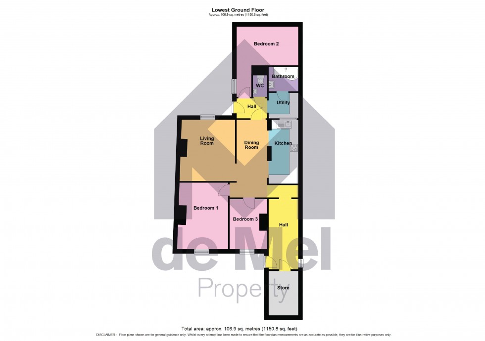 Floorplan for Clarence Road, Cheltenham, Gloucestershire, GL52