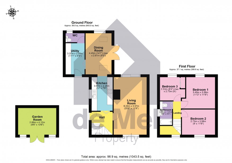 Floorplan for Millham Road, Bishops Cleeve, Cheltenham, GL52