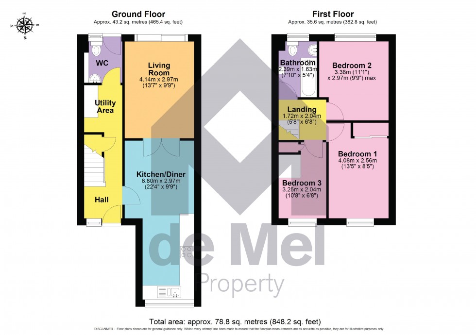 Floorplan for Keepers Mill, Woodmancote, Cheltenham, Gloucestershire, GL52