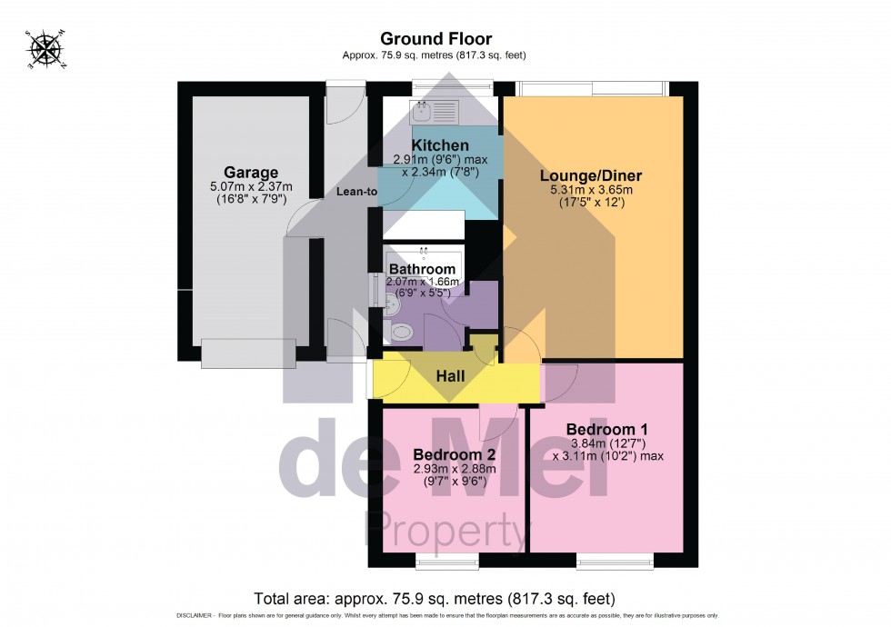 Floorplan for Willow Road, Charlton Kings, Cheltenham, GL53