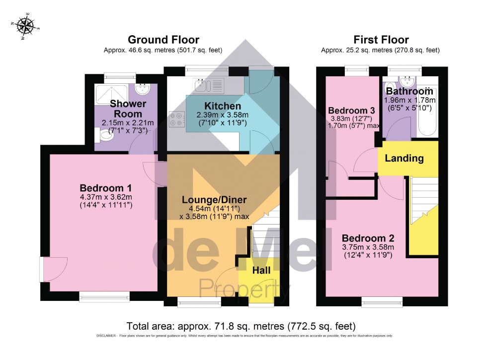 Floorplan for Isbourne Road, Cheltenham, Gloucestershire, GL52