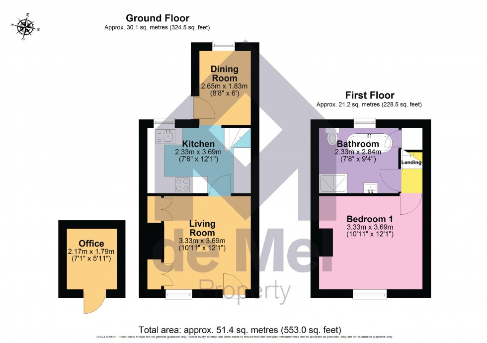 Floorplan for Bull Lane, Winchcombe