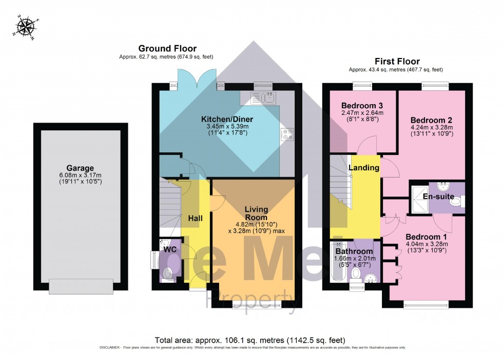 Floorplan for Meadowsweet Road, Leckhampton, Cheltenham, GL53