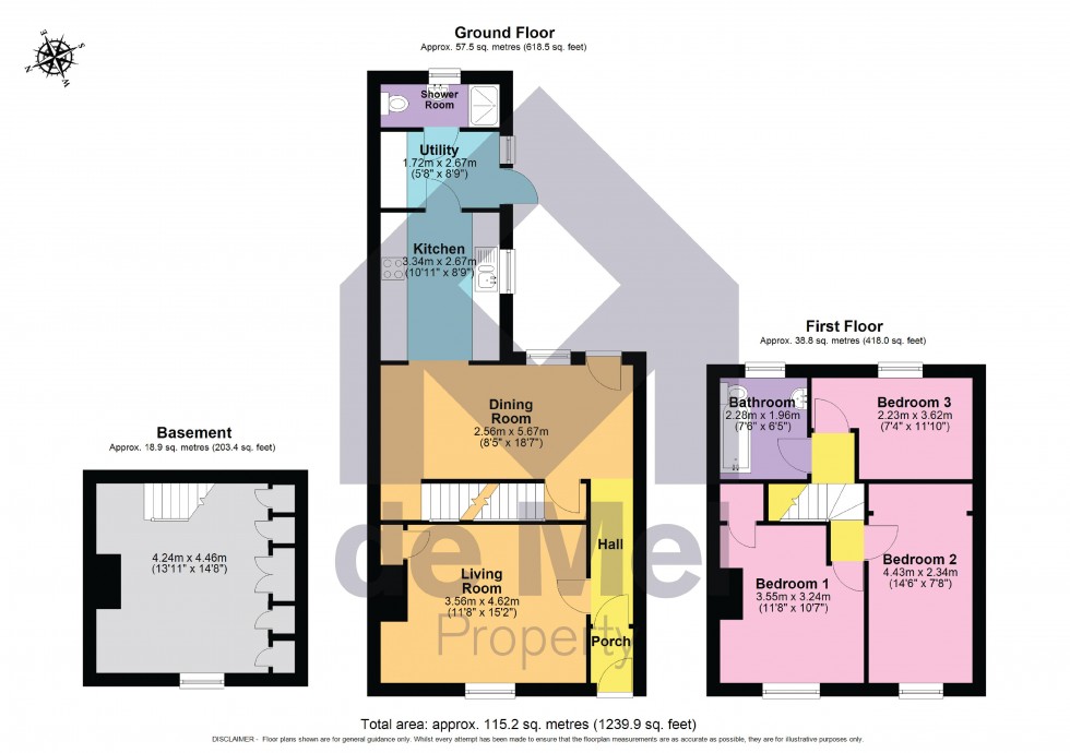 Floorplan for All Saints Road, Cheltenham, Gloucestershire, GL52
