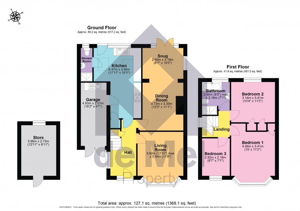 Floorplan for Beeches Road, Charlton Kings, Cheltenham, Gloucestershire, GL53