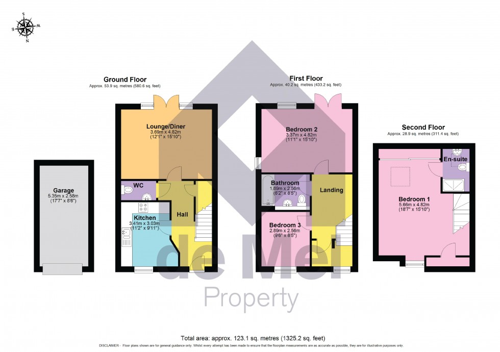 Floorplan for Sunrise Avenue, Bishops Cleeve, Cheltenham, GL52