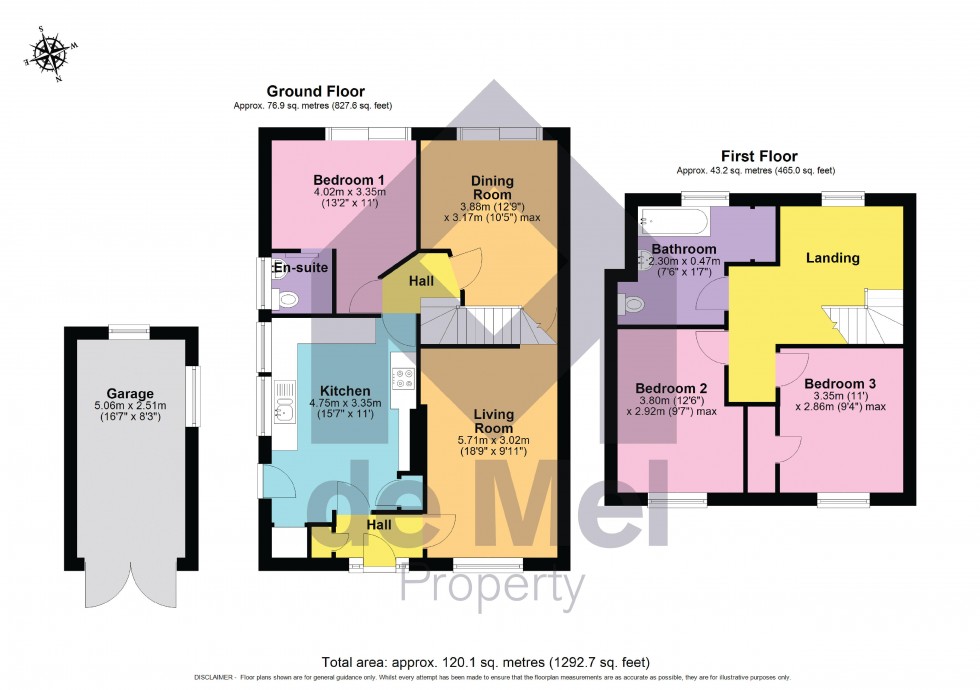Floorplan for Selborne Road, Bishops Cleeve