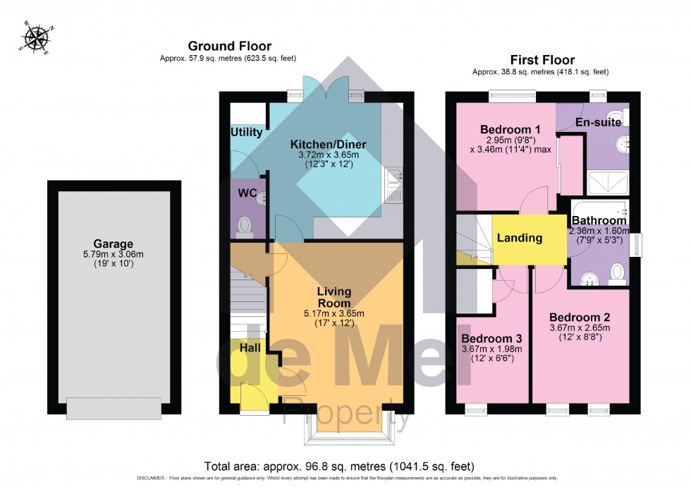 Floorplan for Barley Road, Prestbury, Cheltenham, GL52 3PF