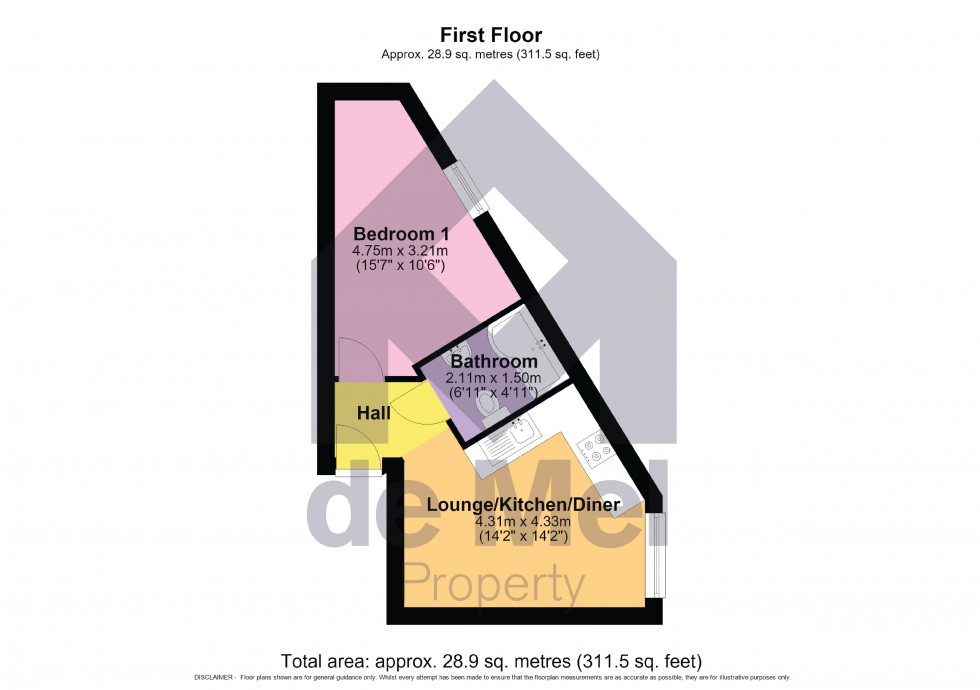 Floorplan for Queensgate, Gloucester Road, Cheltenham, GL51