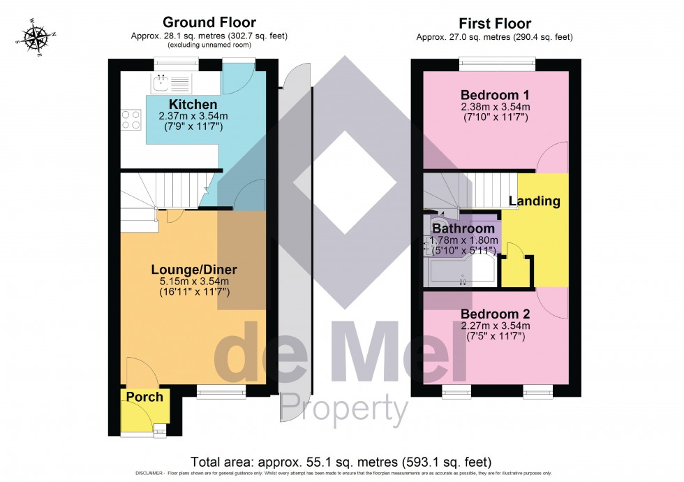 Floorplan for Mersey Road, Cheltenham, Gloucestershire, GL52