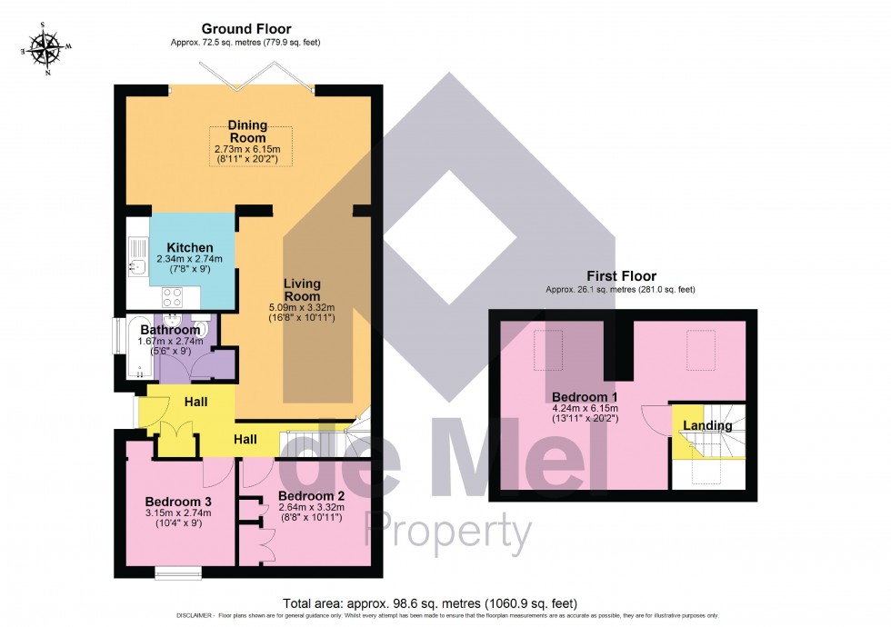 Floorplan for Paxhill Lane, Twyning, Tewkesbury, GL52