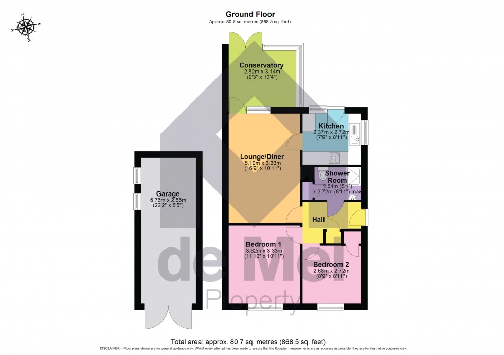 Floorplan for Nottingham Road, Bishops Cleeve, GL52 8BS