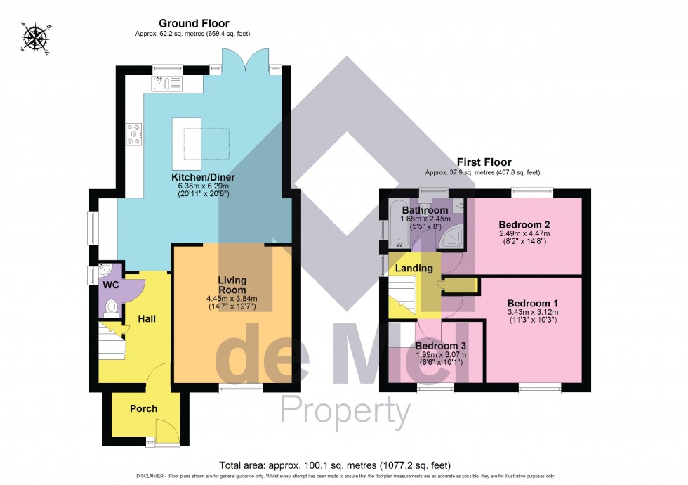 Floorplan for Millham Road, Bishops Cleeve