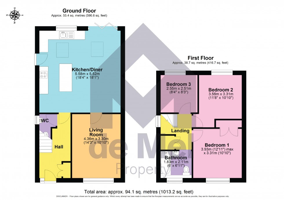 Floorplan for Wessex Drive, Cheltenham