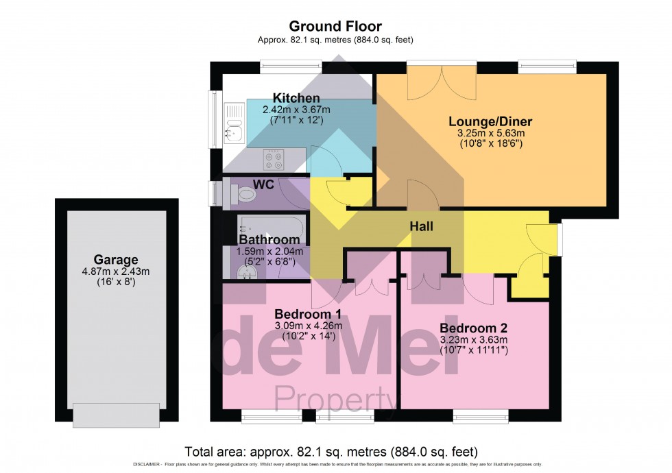 Floorplan for Oak Lodge, The Park