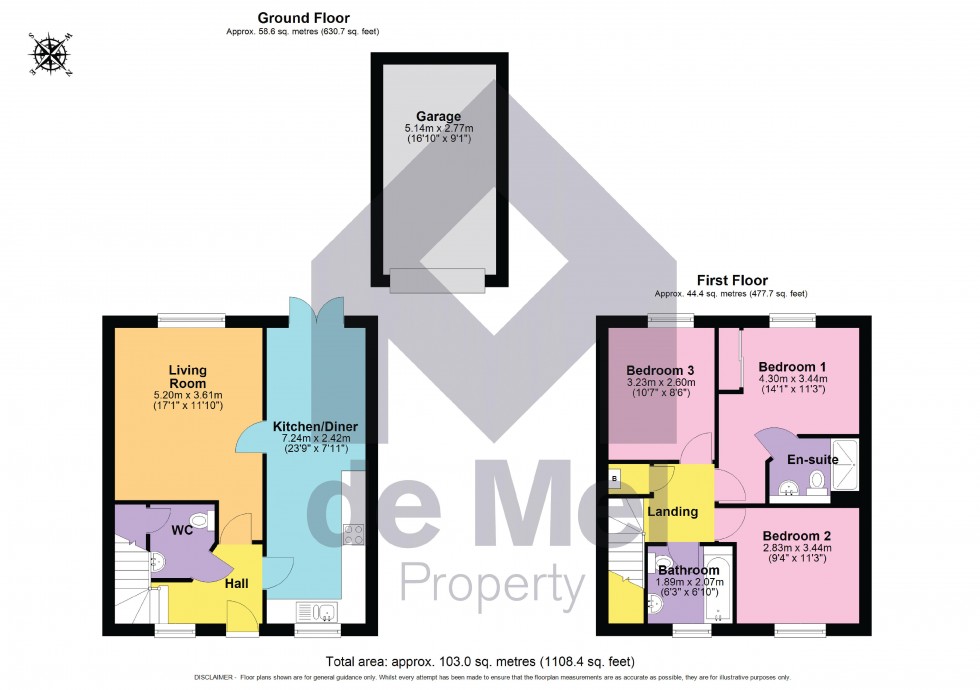 Floorplan for Little Owl Walk, Cheltenham, GL40 4G