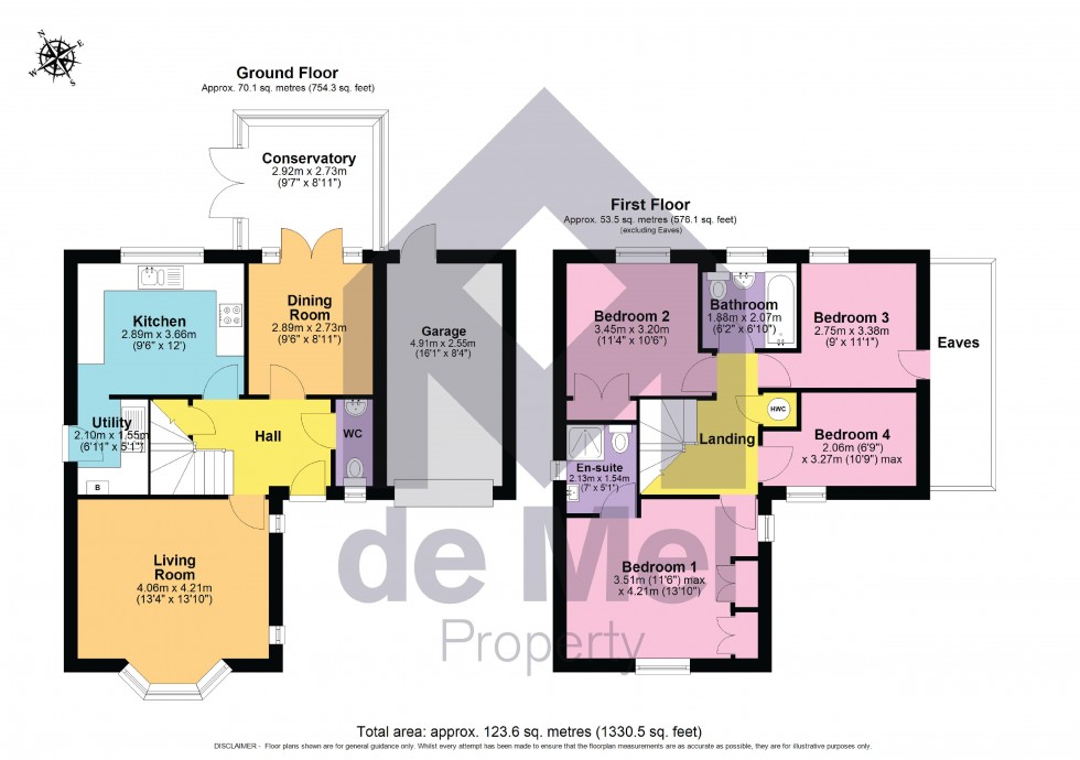 Floorplan for Murray Close, Cheltenham, GL52 8XE