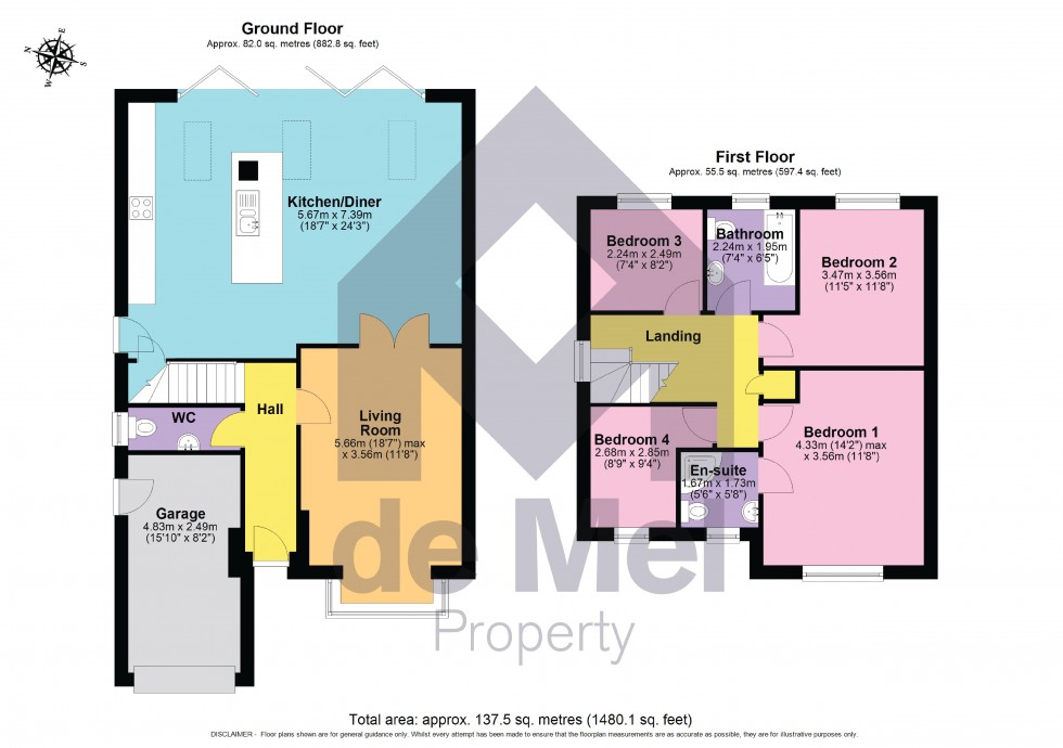 Floorplan for Vilverie Mead, Bishops Cleeve, Cheltenham