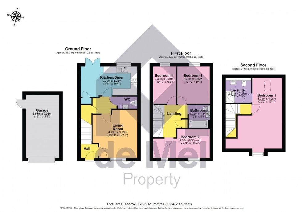 Floorplan for Castle Close, Cheltenham, GL52 9EE
