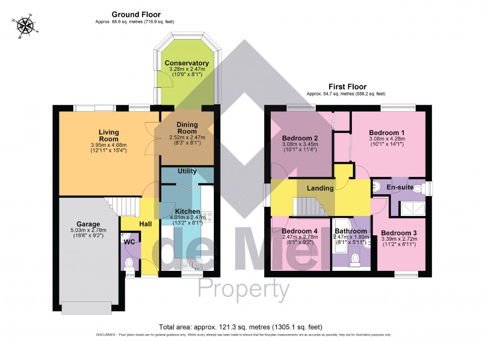 Floorplan for St. Lukes Close, Evesham