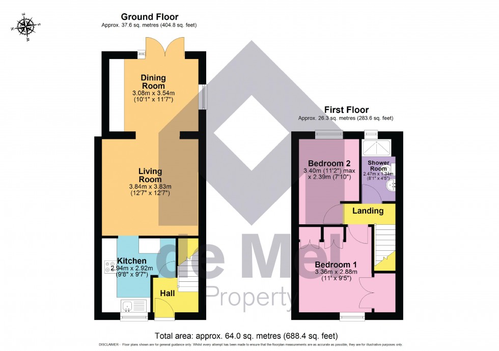Floorplan for Meadow Lea, Bishops Cleeve, Cheltenham