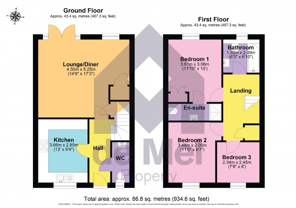 Floorplan for The Croft, Gretton