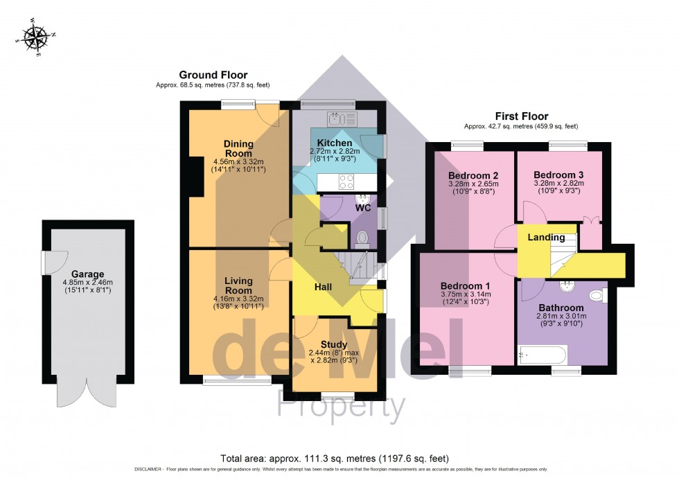 Floorplan for Oakfield Road, Bishops Cleeve